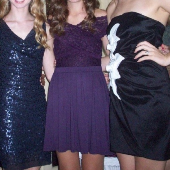 Victoria’s Secret Purple Lace Off Shoulder Dress - Picture 6 of 6